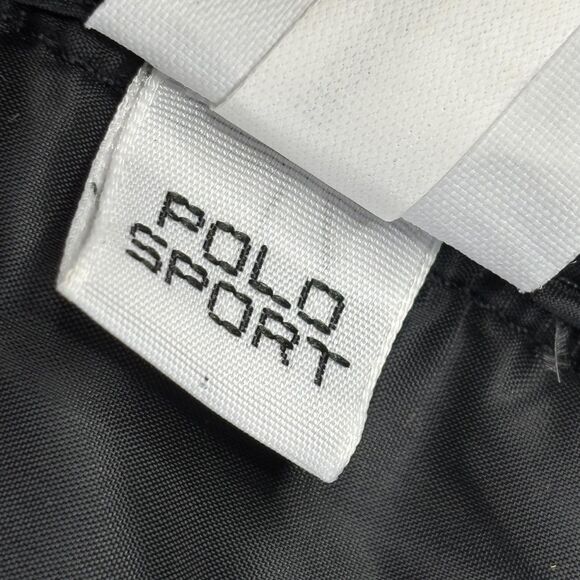 Polo Sport Ralph Lauren Vest Mens Medium Black 750 Down Puffer Zip Pockets Warm - Picture 12 of 16